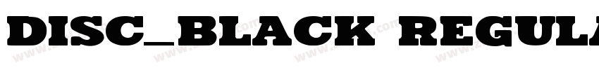 disc_black Regular字体转换